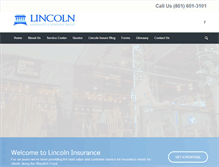 Tablet Screenshot of lincolninsure.com